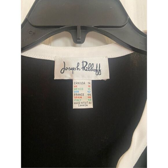 Joseph Ribkoff Sleeveless B-Neck Tunic Long Asymmetrical Sz. 14 - Picture 5 of 9